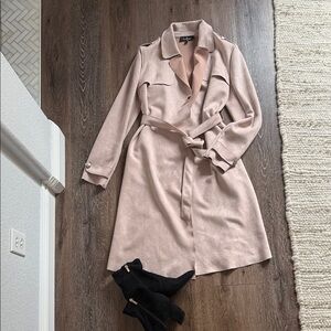 Lulu's Pink Trench Coat